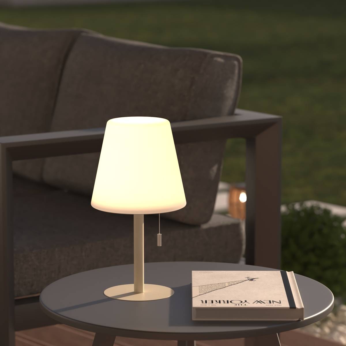 Lampe USB d'extérieur led "Zack" argile H30,5cm ATMOSPHERA CREATEUR D'INTERIEUR - Image 1