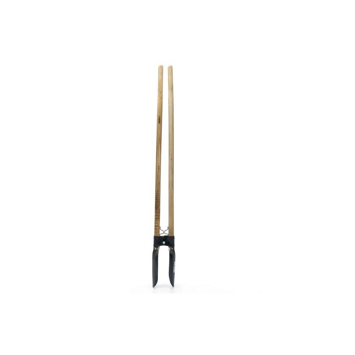 Pelle 2 manches pour trous de poteaux Acier trempé Manche Bois 143 cm VITO - Imagen 1