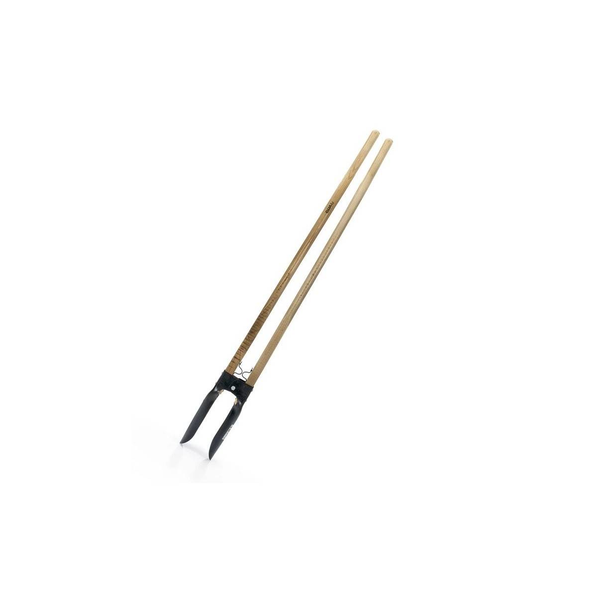 Pelle 2 manches pour trous de poteaux Acier trempé Manche Bois 143 cm VITO - Imagen 4