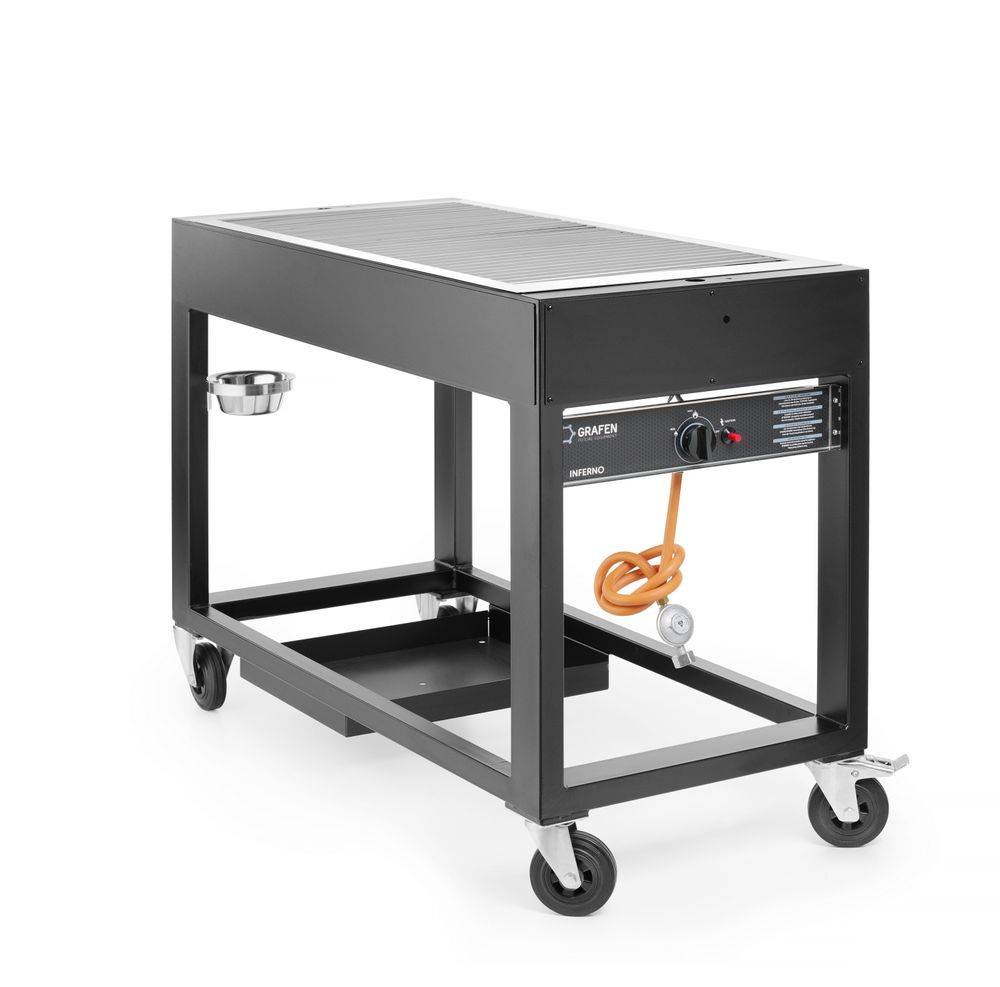 HENDI - Barbecue à gaz Tampa Noir 10kW 1260x580x(H)900 mm - Hendi - Image 3