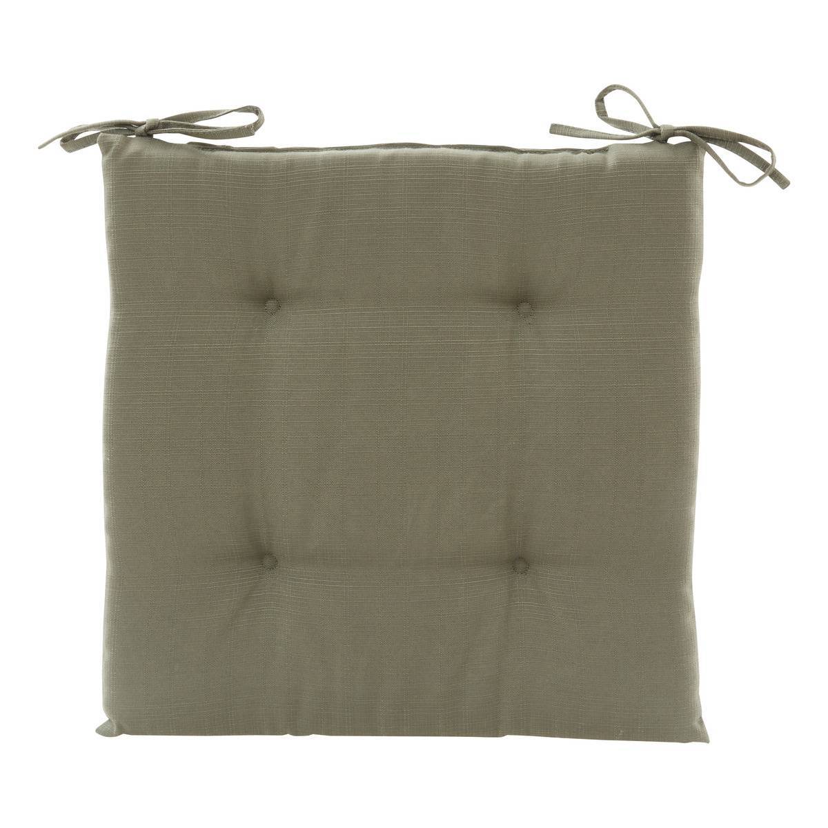 Hesperide - Galette de chaise Korai vert laurier 40x40cm - Hespéride - Image 1
