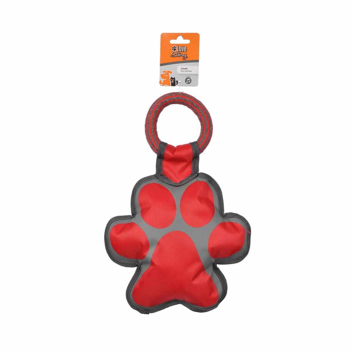 Love Story - Jouet pour Chien "Patte Oxford" 22cm Rouge - Image 2