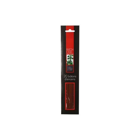 Lot de 20 Bâtons d'Encens 25cm Patchouli - Image 1
