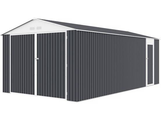 Garage En Métal "houston" 18,56m² - Anthracite -habitat Et Jardin - Image 1