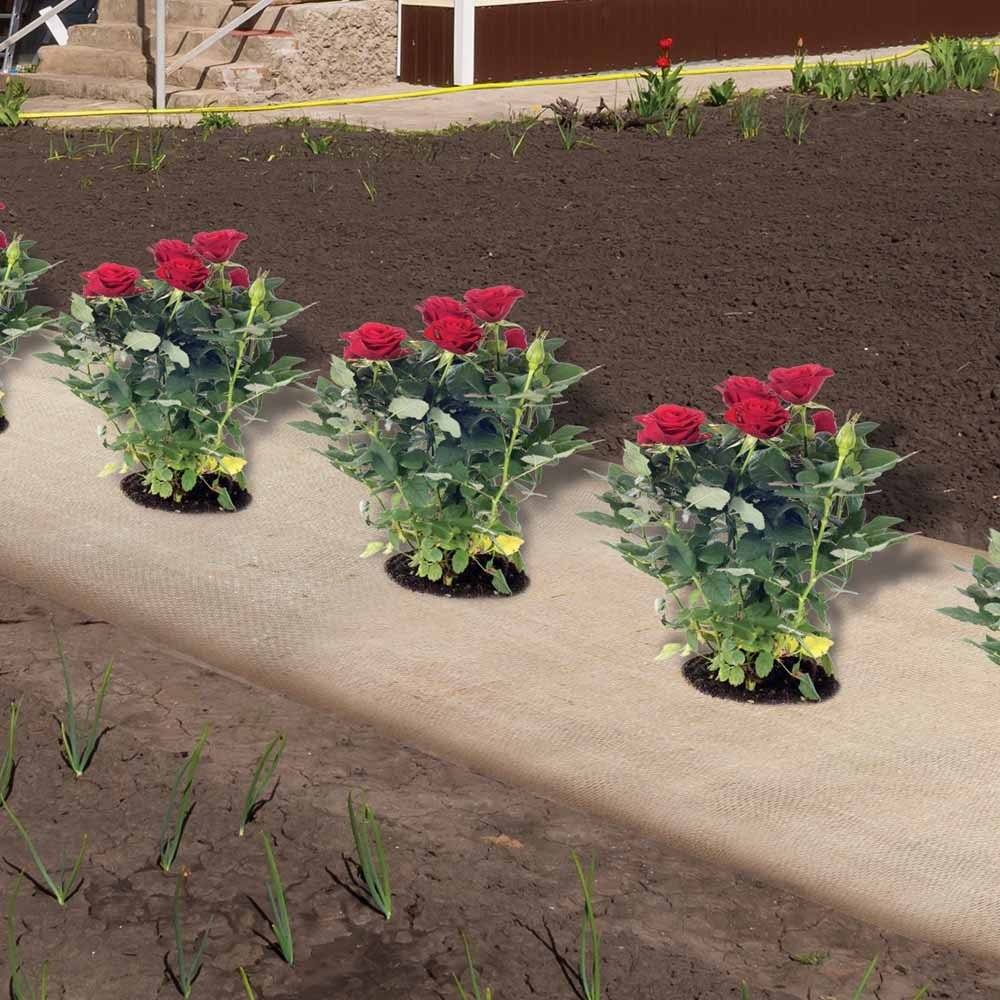 Terre Jardin - Toile de jute en rouleau 1 x 5 mètres - Imagen 8
