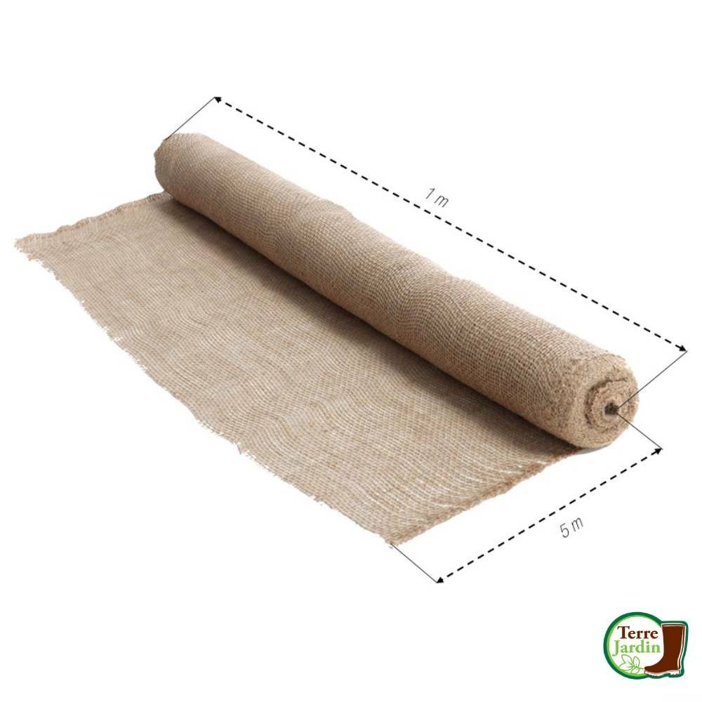 Terre Jardin - Toile de jute en rouleau 1 x 5 mètres - Imagen 3