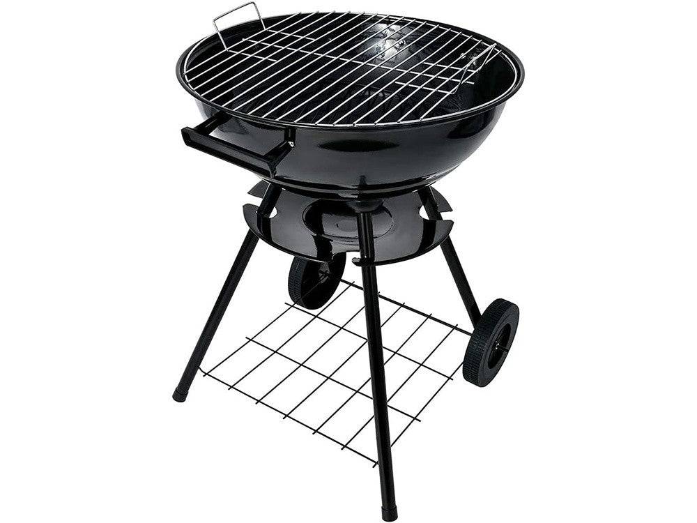 Barbecue à charbon de bois avec roues  couvercle verrouillable 40 cm - Image 5