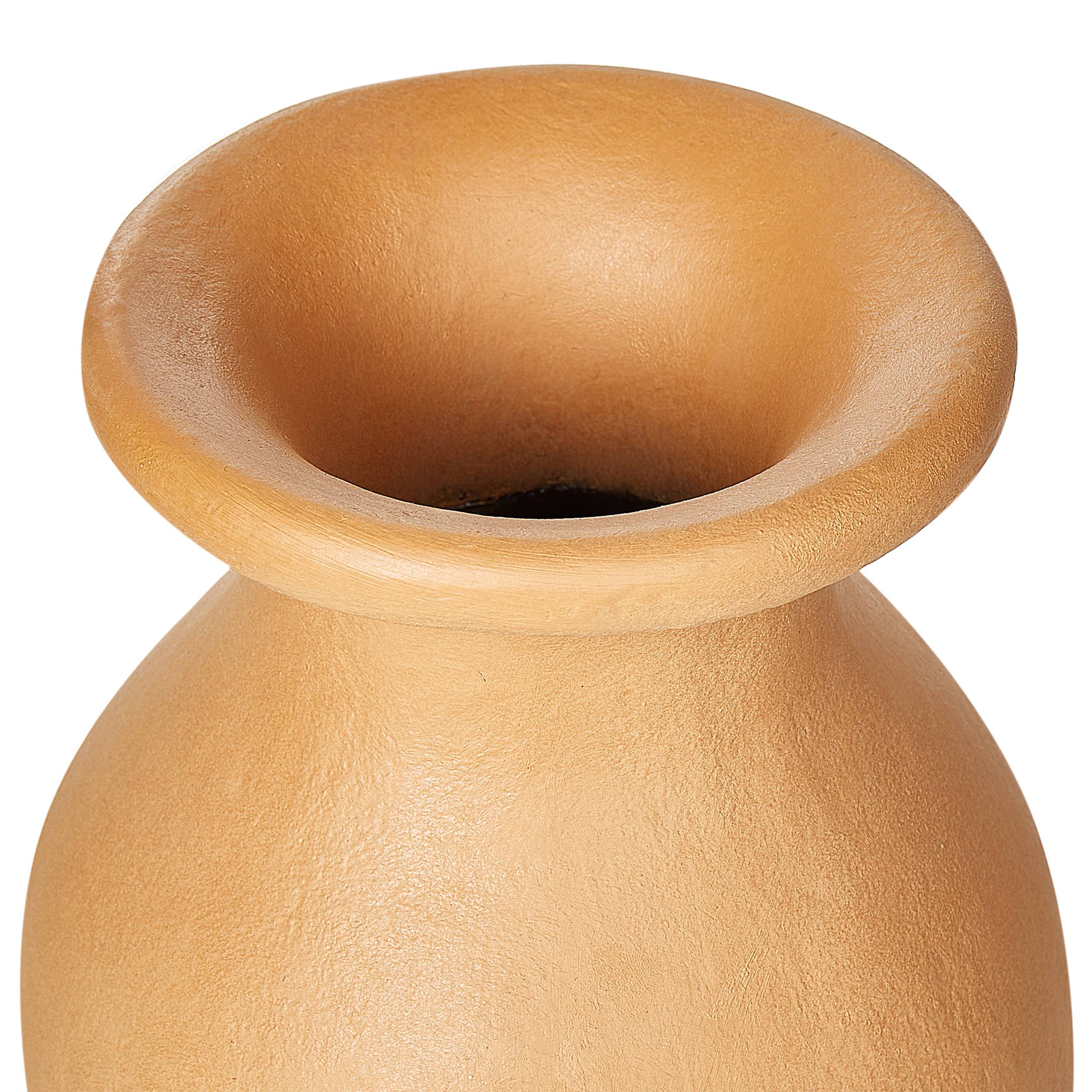 Beliani - Vase décoratif Terre cuite Orange MUAR - 21x21x60- Beliani - Image 5