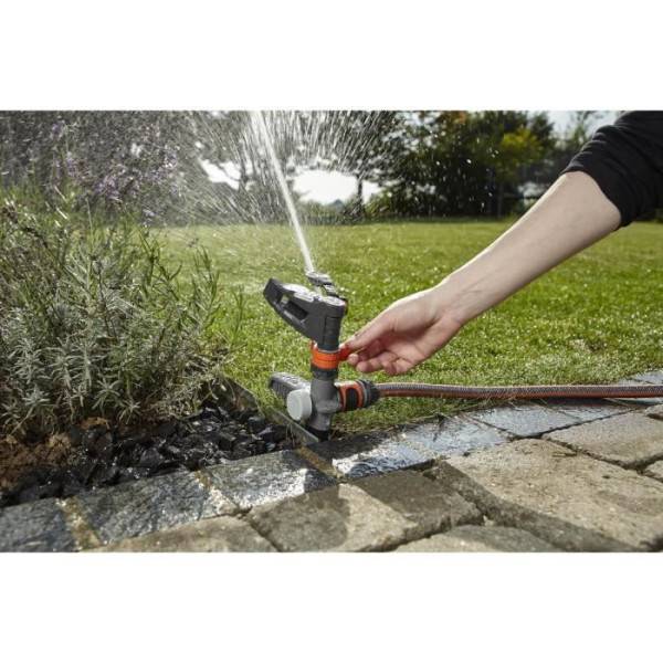 Arroseur GARDENA -canon sur pic Comfort – Portée réglable 12.5m max – Superficie max 490m² – Jardin XL – Garantie 5 an - Image 3