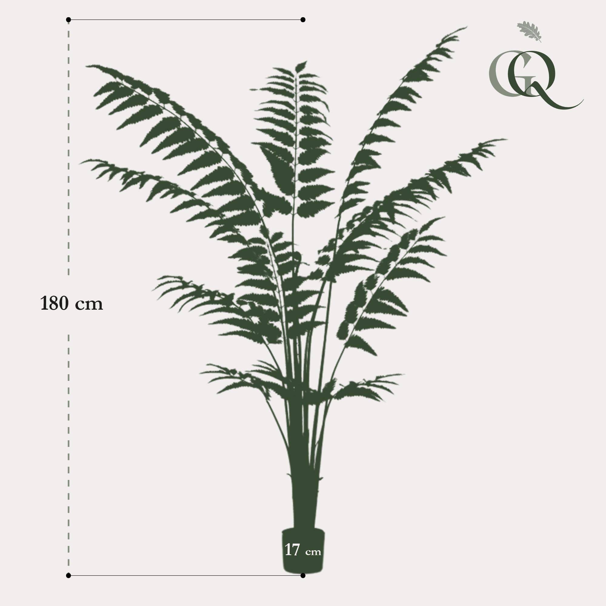 La Green Touch - Fougère plante artificielle - h180cm, Ø17cm- La Green Touch - Imagen 5