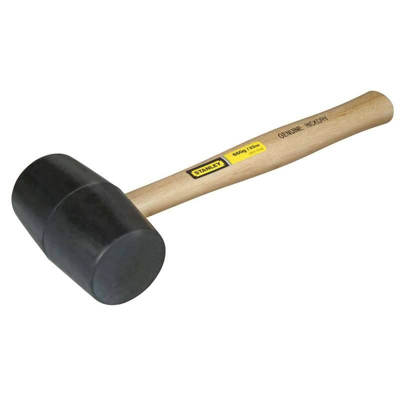 stanley - Maillet manche bois tête caoutchouc STANLEY 1-51-104 ø71 mm Stanley