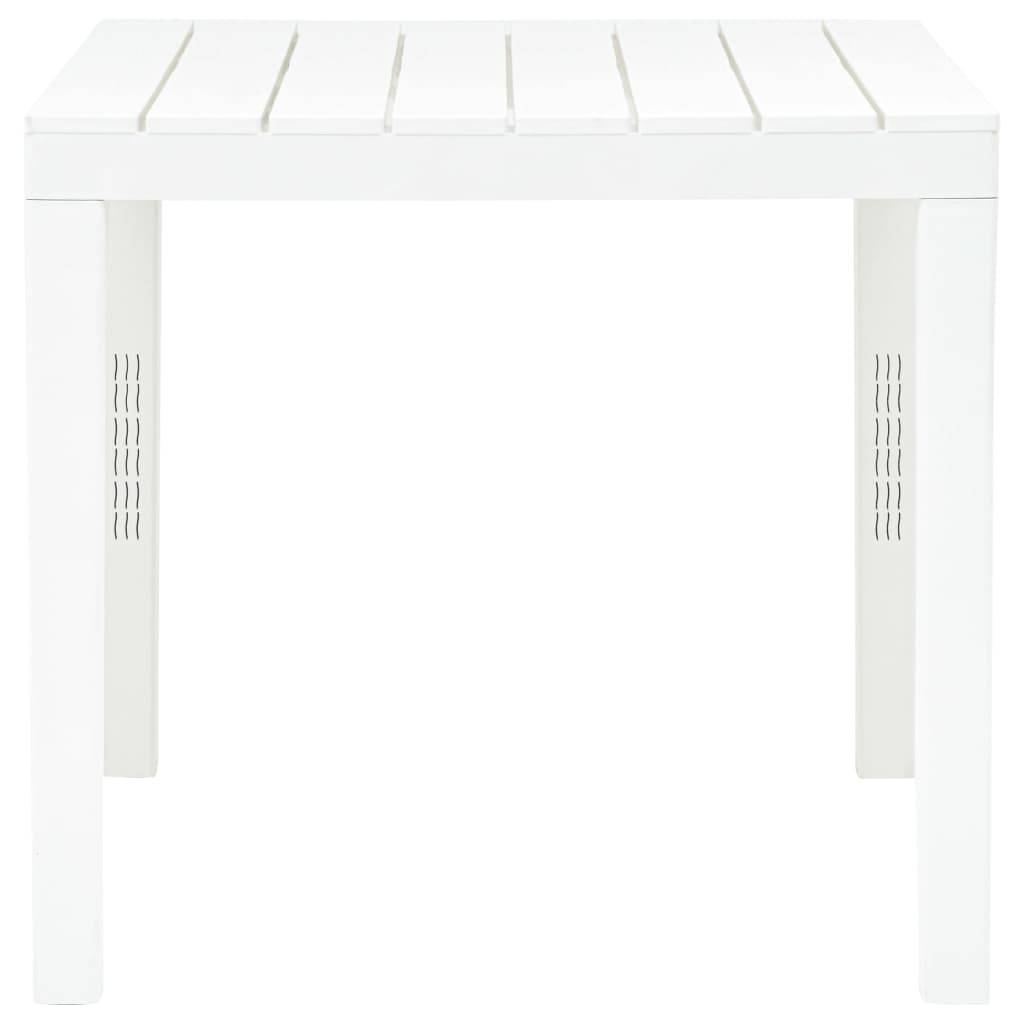 Vidaxl - Table de jardin avec 2 bancs Plastique Blanc vidaXL 48777 - Imagen 6