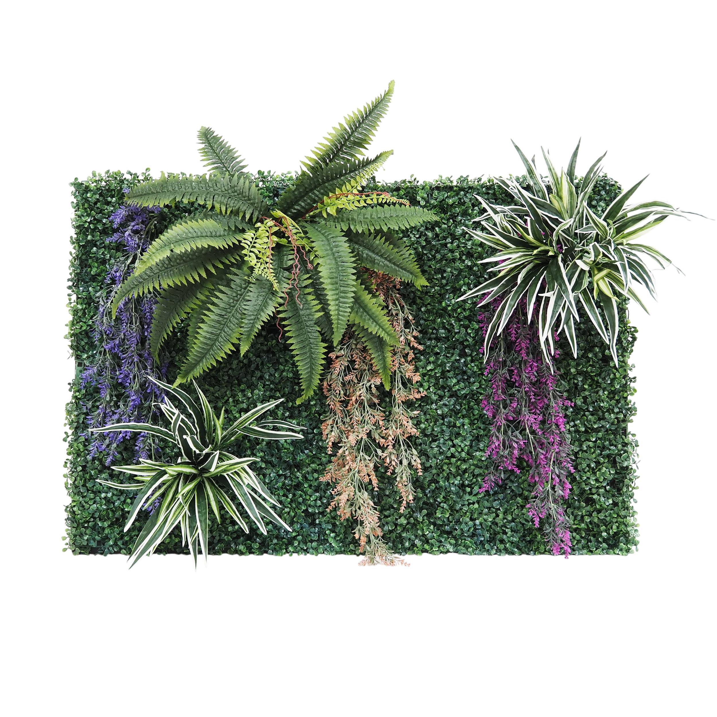 Mur végétal artificiel en kit DIY 120x80cm N 1 - Image 1