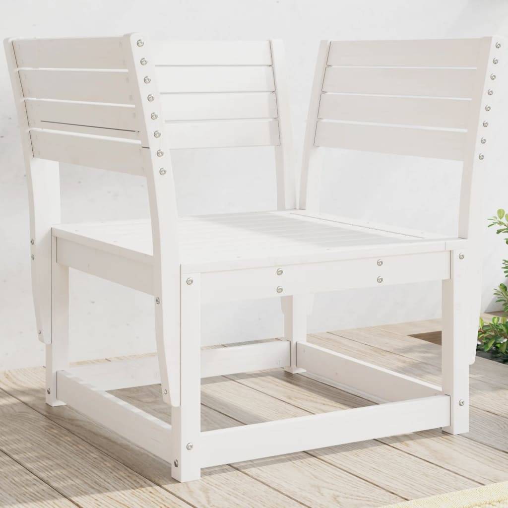 Vidaxl - Chaise de jardin blanc bois massif de pin vidaXL 844675