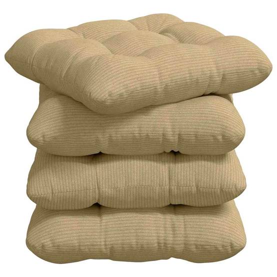 PANGIVO - Coussins de siège velours côtelé vert gris 45 x 45 x 12 cm - PANGIVO - Image 2