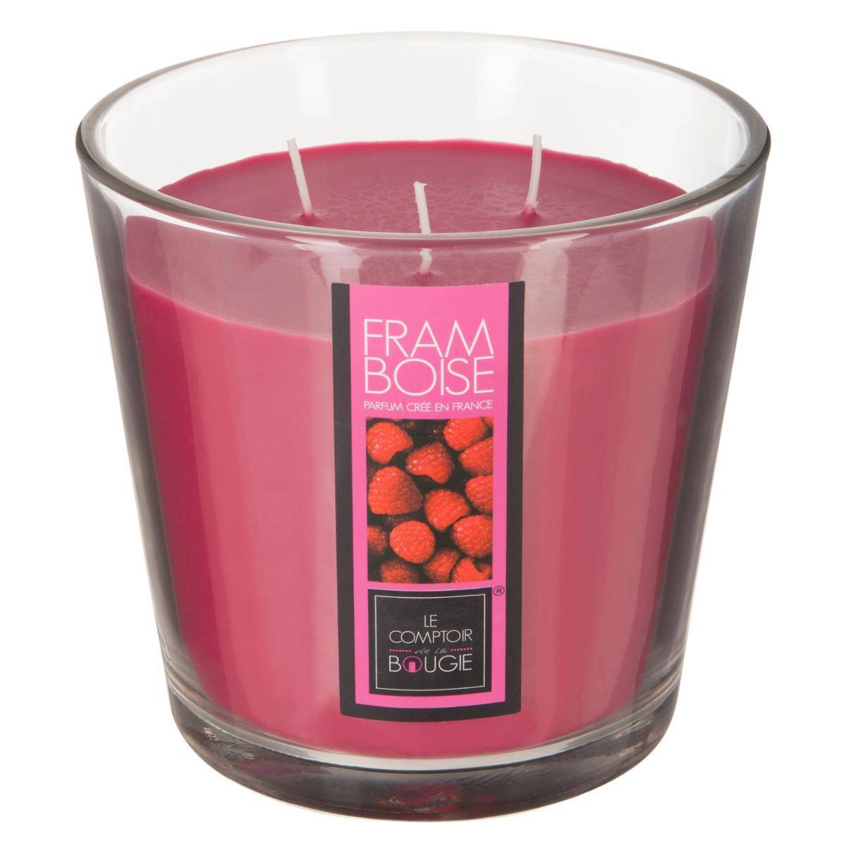 Atmosphera - Bougie parfumée framboise 500g - Atmosphera Créateur d'intérieur