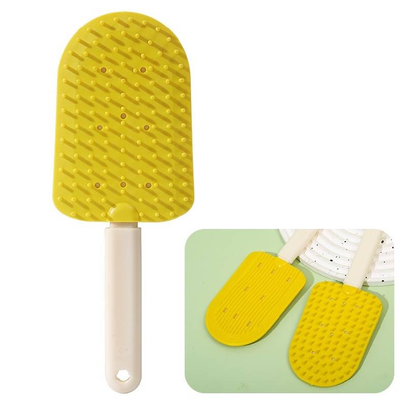 Lot de 2 brosses de toilettage pour chien et chat jaune + bleu - Lytech - Image 5