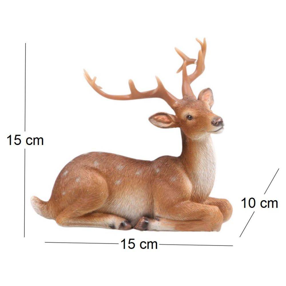 Farmwood Animals - Cerf couché en résine Farmwood Animals - Imagen 3