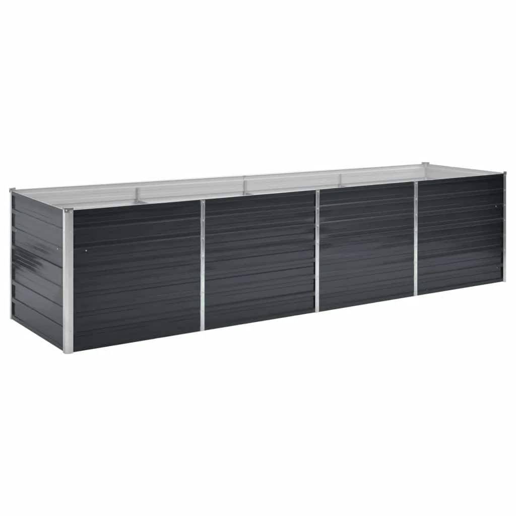 Prolenta Premium - Jardinière acier anthracite 320 x 80 x 77 cm - Prolenta premium p390.1 - Image 1