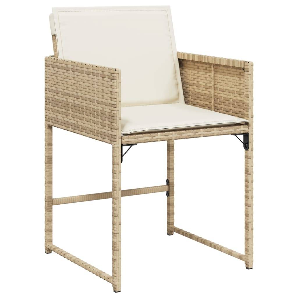 Chaise bois composite 4 places rotin beige  50,5 x 54 x 79 cm  - Prolenta premium  p388.7 - Image 3