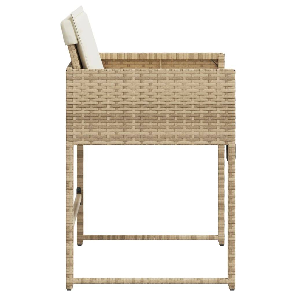 Chaise bois composite 4 places rotin beige  50,5 x 54 x 79 cm  - Prolenta premium  p388.7 - Image 6