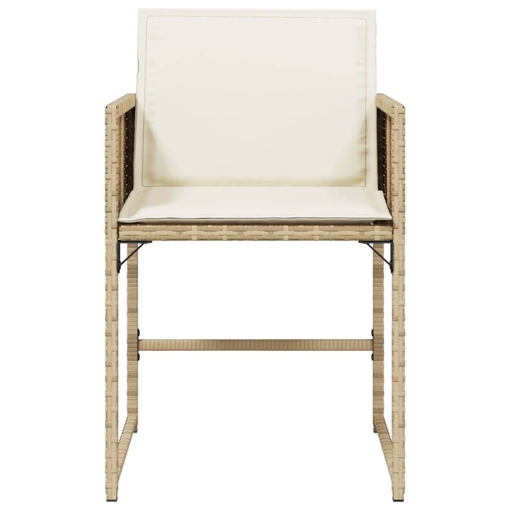 Chaise bois composite 4 places rotin beige  50,5 x 54 x 79 cm  - Prolenta premium  p388.7 - Image 5