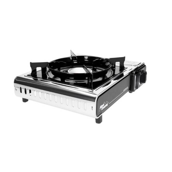 Barbecue gaz Grill 2en1 Réchaud gaz piezo 2200W + Grille + 4 cartouches gaz 250g Butane Camping ALPEN - Imagen 10
