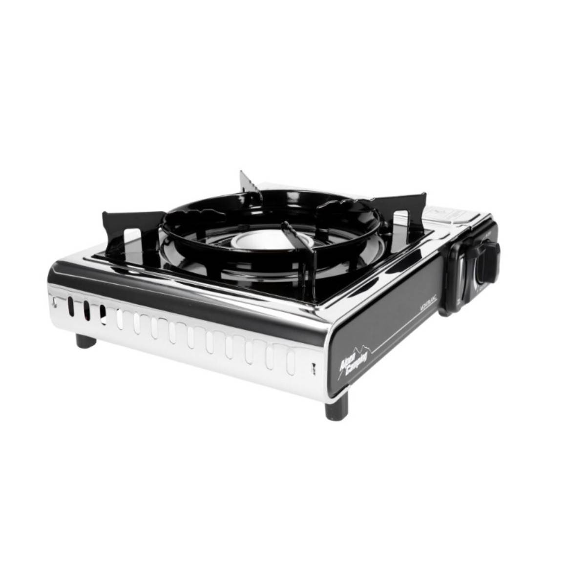 Barbecue gaz Grill 2en1 Réchaud gaz piezo 2200W + Grille + 4 cartouches gaz 250g Butane Camping ALPEN - Imagen 10