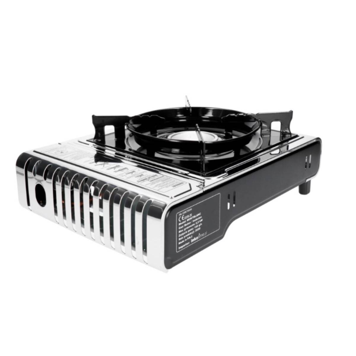 Barbecue gaz Grill 2en1 Réchaud gaz piezo 2200W + Grille + 4 cartouches gaz 250g Butane Camping ALPEN - Imagen 9