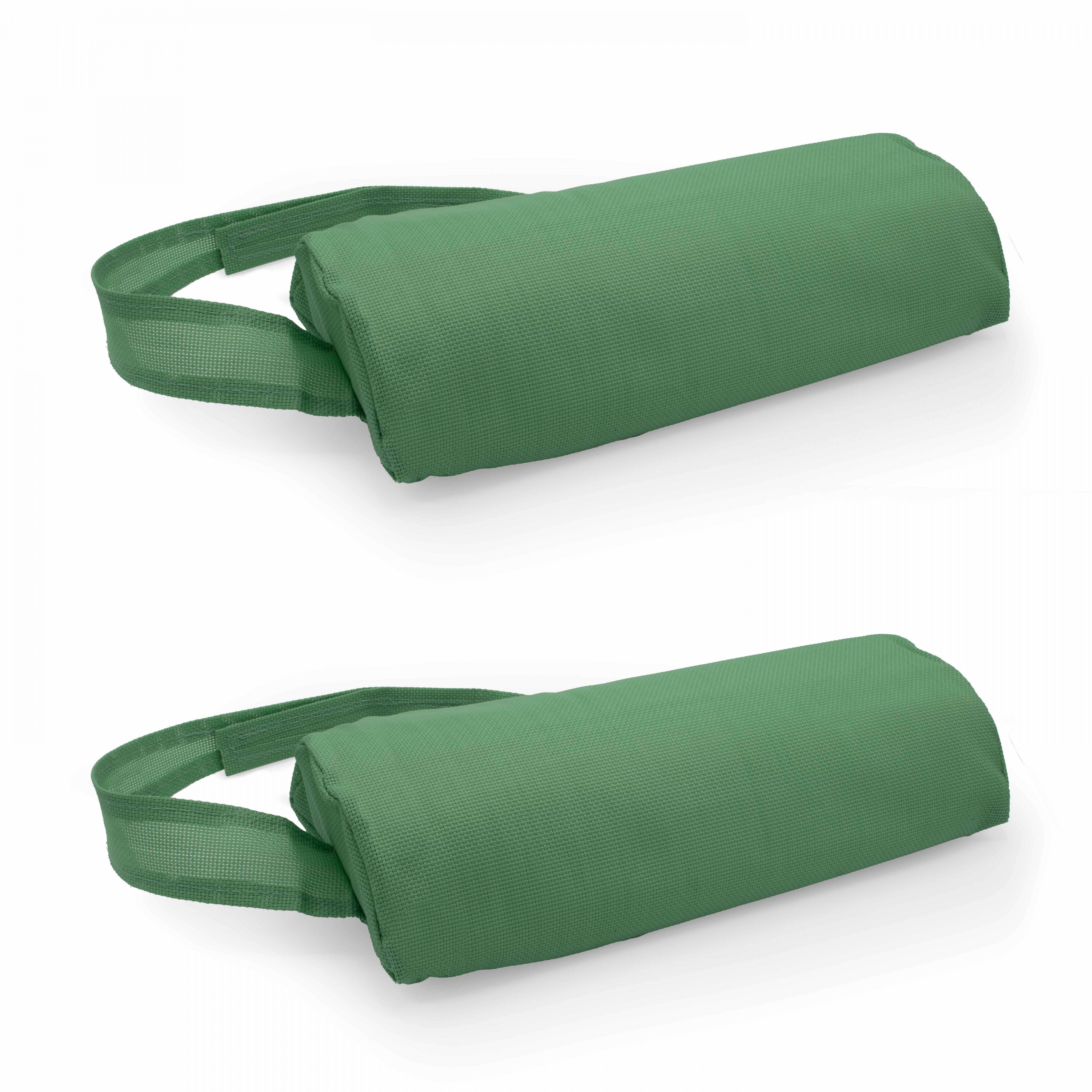 Oviala - Lot de 2 repose-têtes pour bain de soleil textilène vert cactus Kildy - Oviala - Imagen 1
