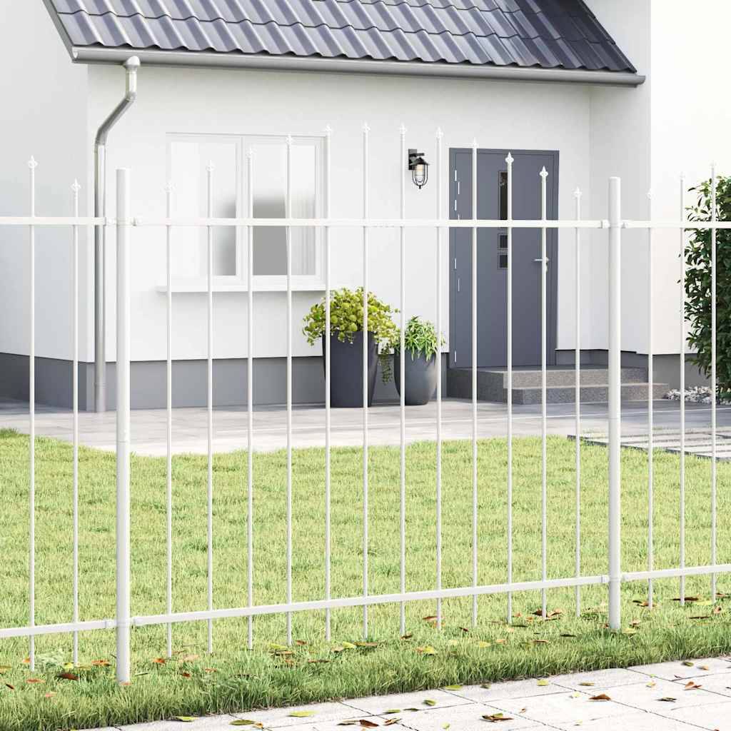 PANGIVO - Clôture jardin acier blanc 170 x 165 cm, Poids :22.65kg - PANGIVO - Image 1