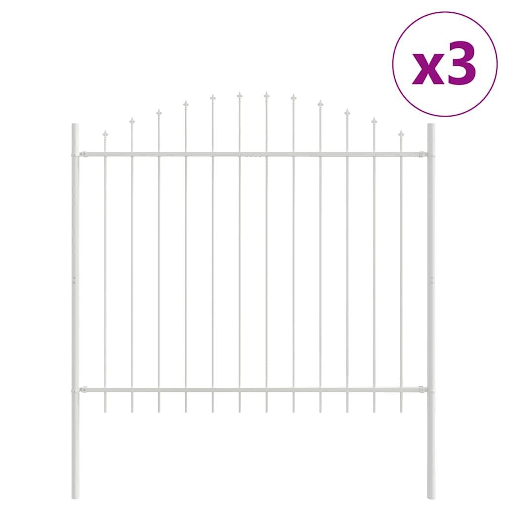 PANGIVO - Clôture jardin acier blanc 170 x 165 cm, Poids :22.65kg - PANGIVO - Image 2