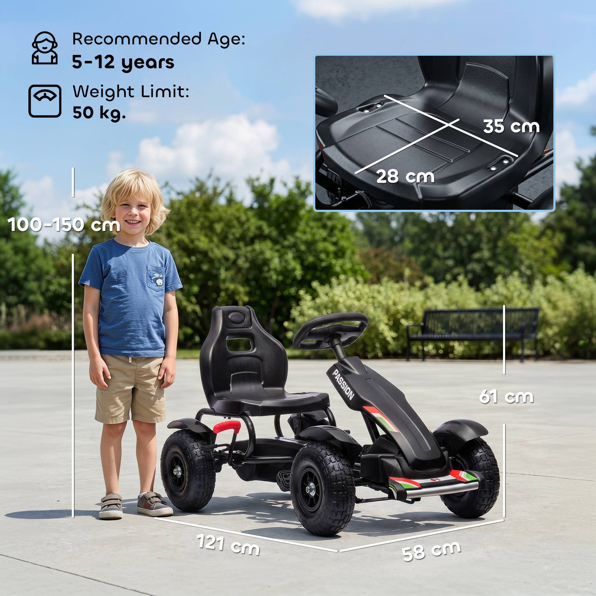 Kart à Pédales Berg B-Pure Blue