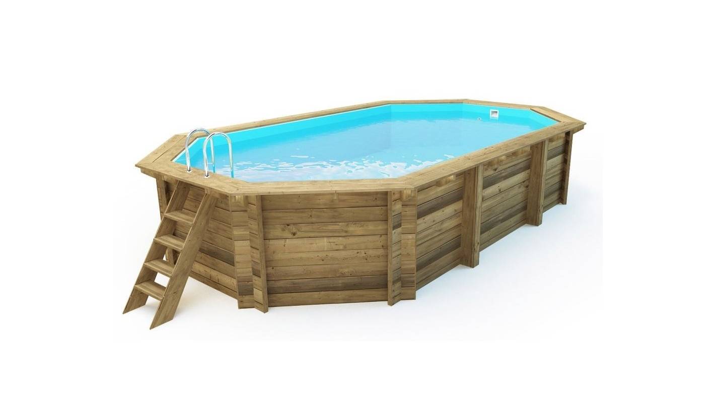 Altanka - Piscine en bois 5,86x3,86 - H.1,20 m - avec filtration - BAS747OSPI - Imagen 10