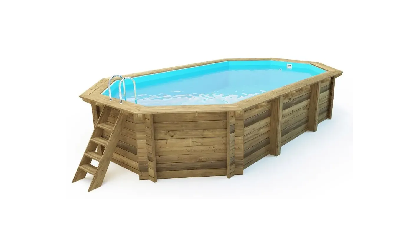Altanka - Piscine en bois 5,86x3,86 - H.1,20 m - avec filtration - BAS747OSPI - Imagen 3