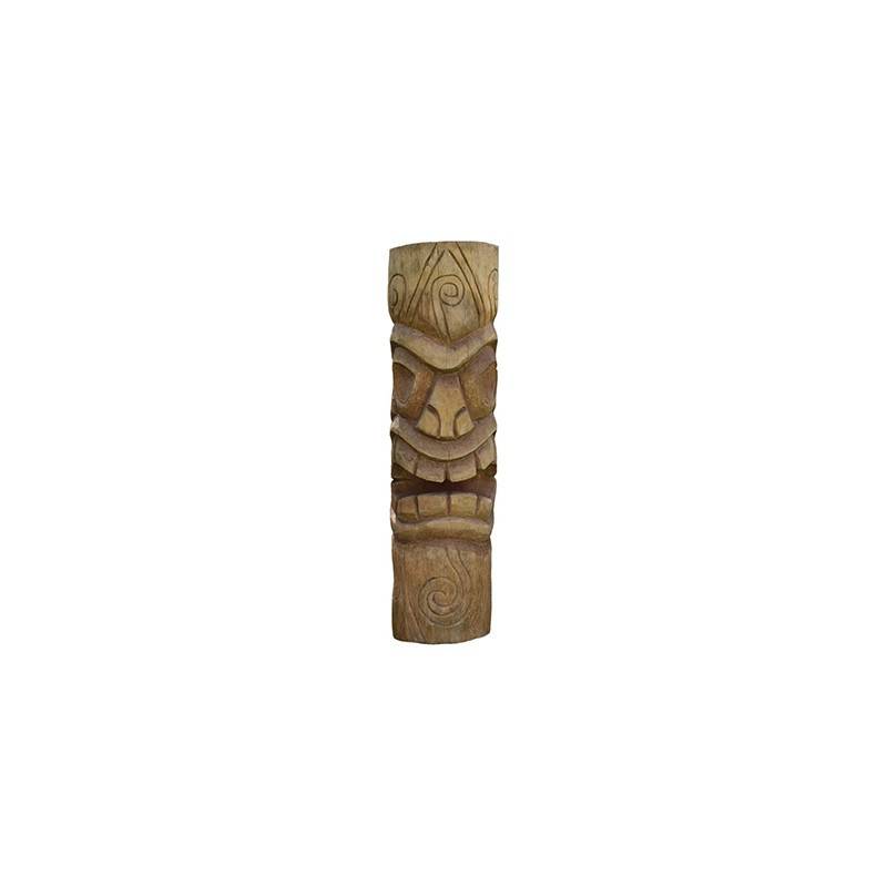 Statue Tiki totem Mauri 50 cm - Brun 50 cm - Jardinex - Image 1