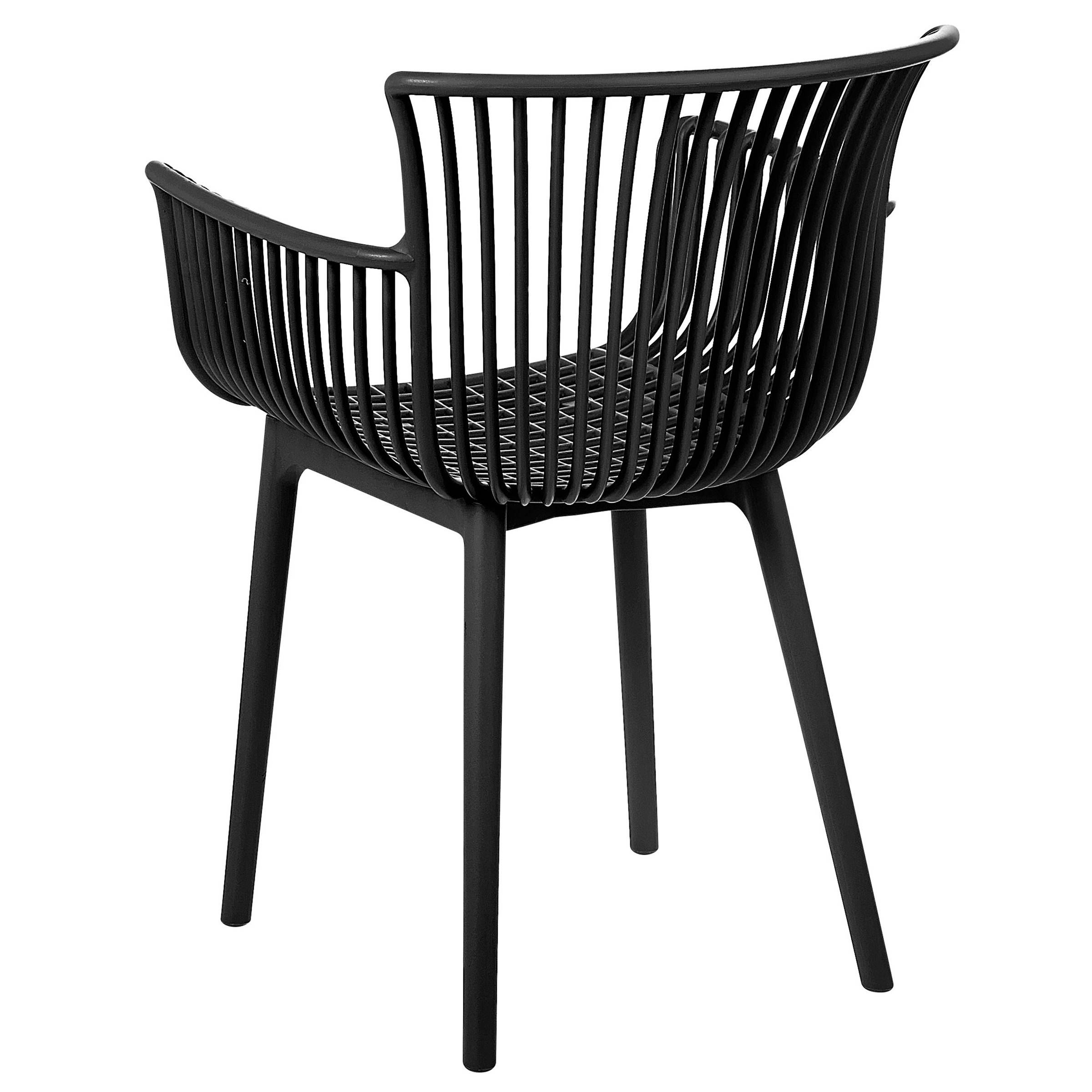 Beliani - Chaise de salle à manger Polypropylène Noir PESARO - Beliani - Imagen 7