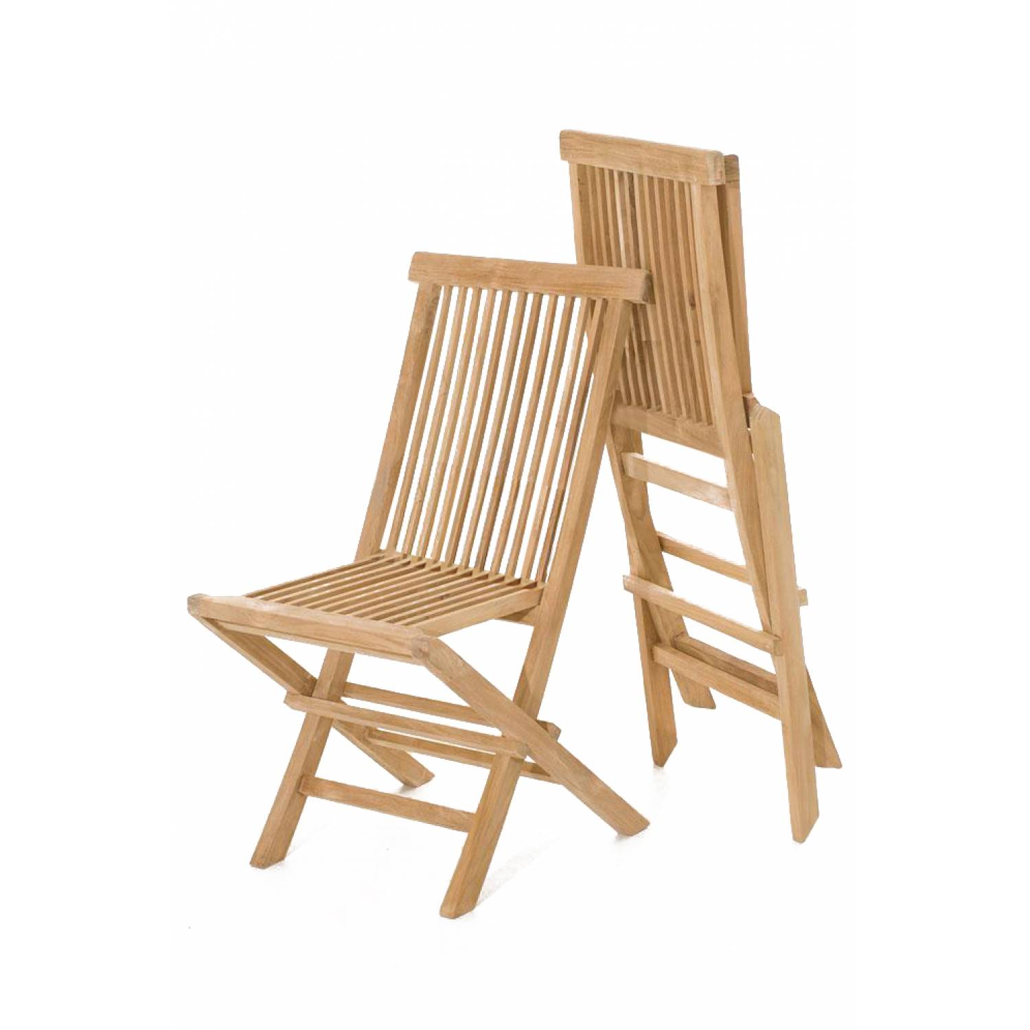 Salon de jardin Teck massif 10-12 personnes - Table ovale + 10 chaises KAJANG - Image 4