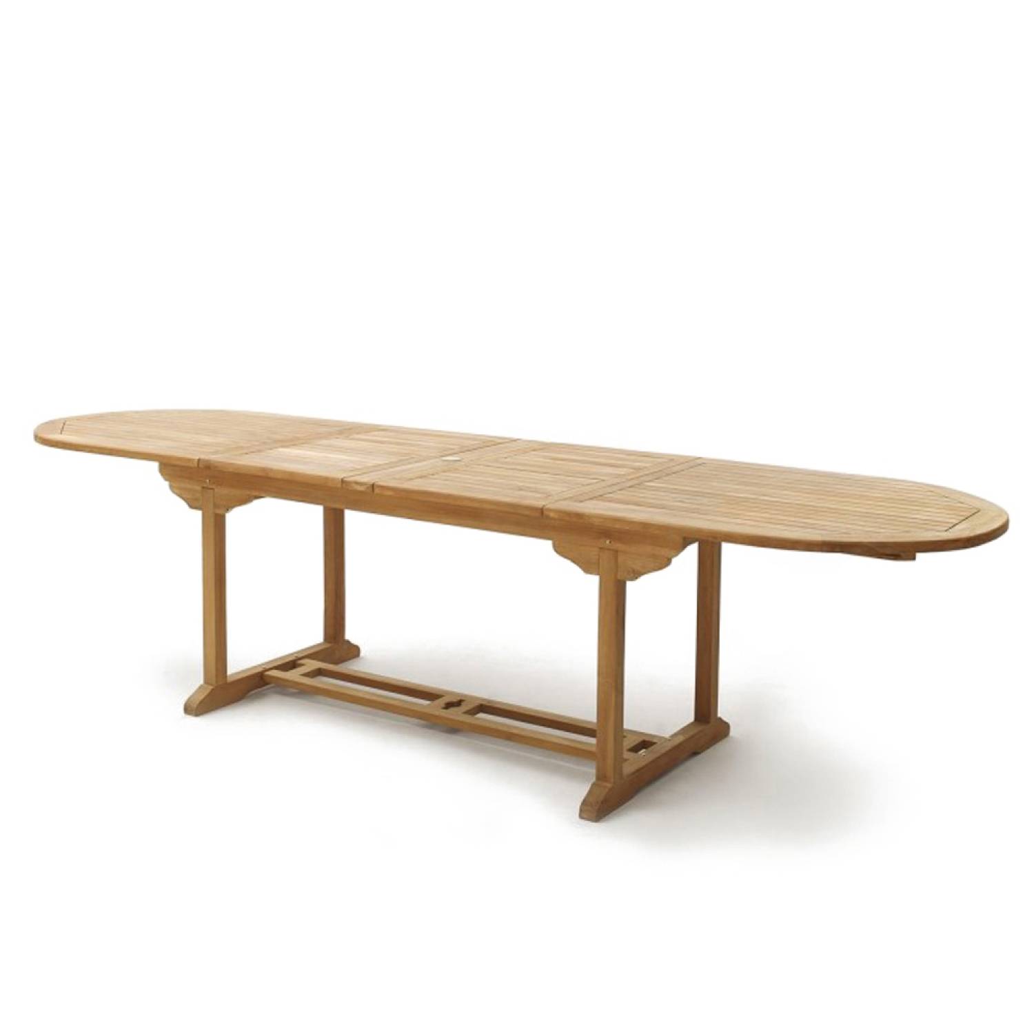 Salon de jardin Teck massif 10-12 personnes - Table ovale + 10 chaises KAJANG - Image 6