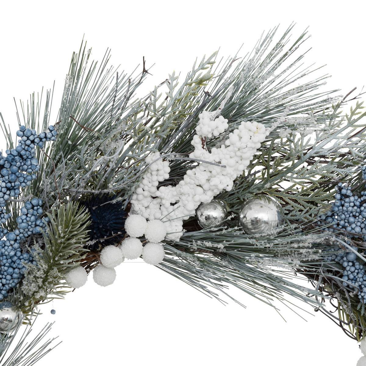 Feeric Christmas - Couronne Noël D.50cm bleu et blanc - Feeric Lights & Christmas - Image 2