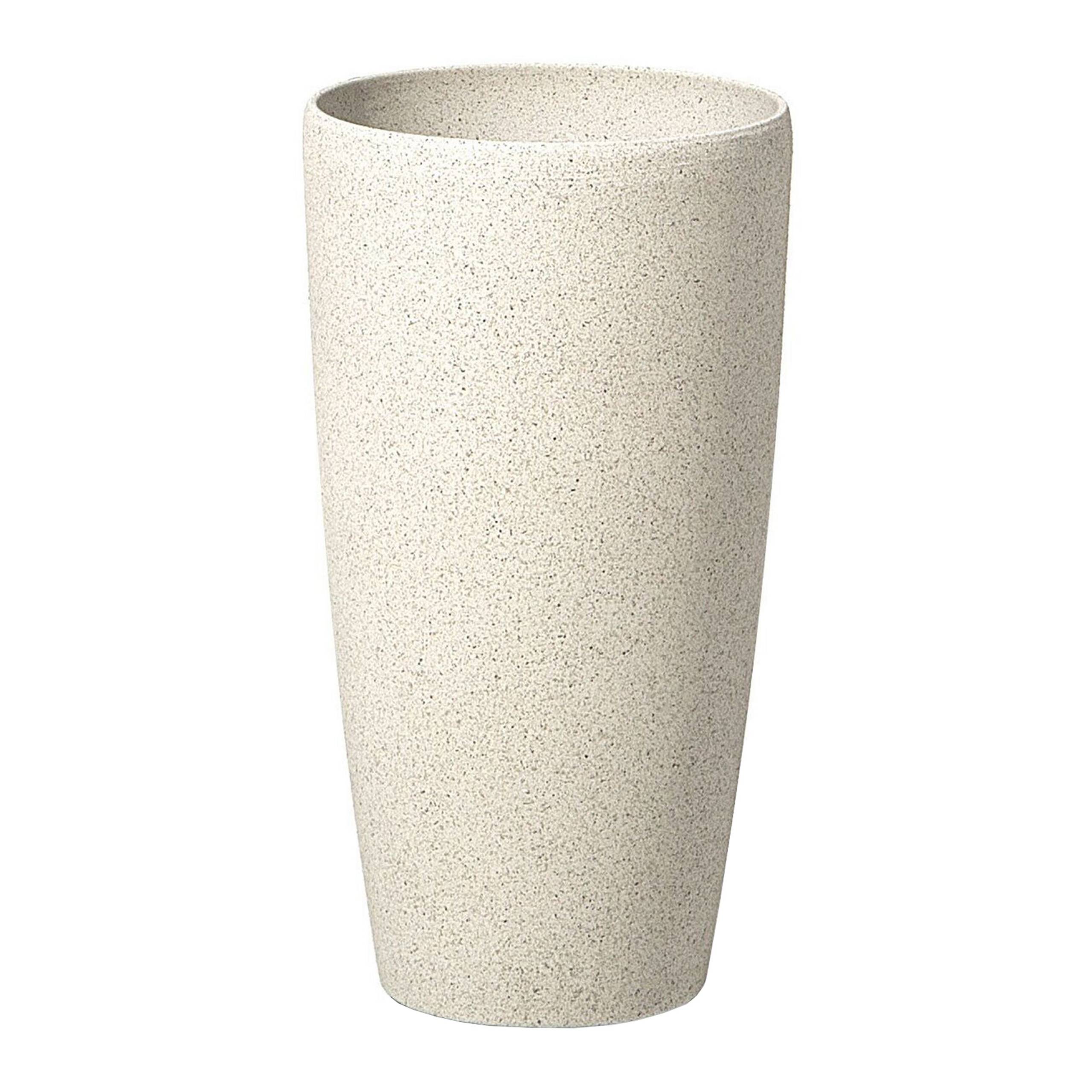 Cache-pot d'extérieur Fibre d'argile Beige clair ABDERA - Beliani