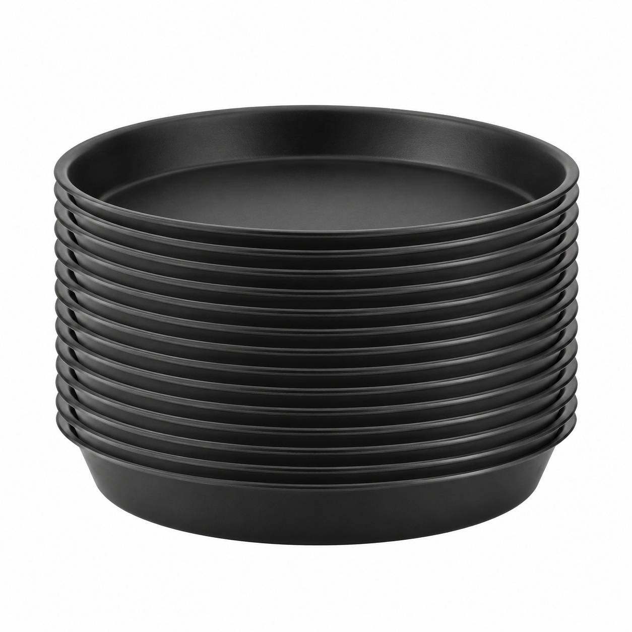 Soucoupes de Plantes Rondes en Plastique PP pour Pots de Fleurs Lot de 15 - Image 1