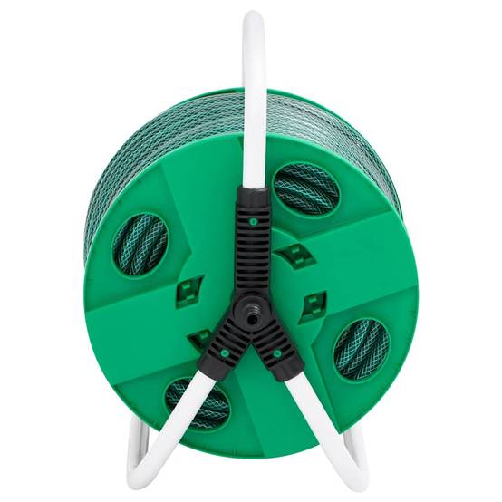 PANGIVO - Enrouleur de tuyau acier galvanisé et PVC vert 40 x 30 x 41 cm - PANGIVO - Image 3