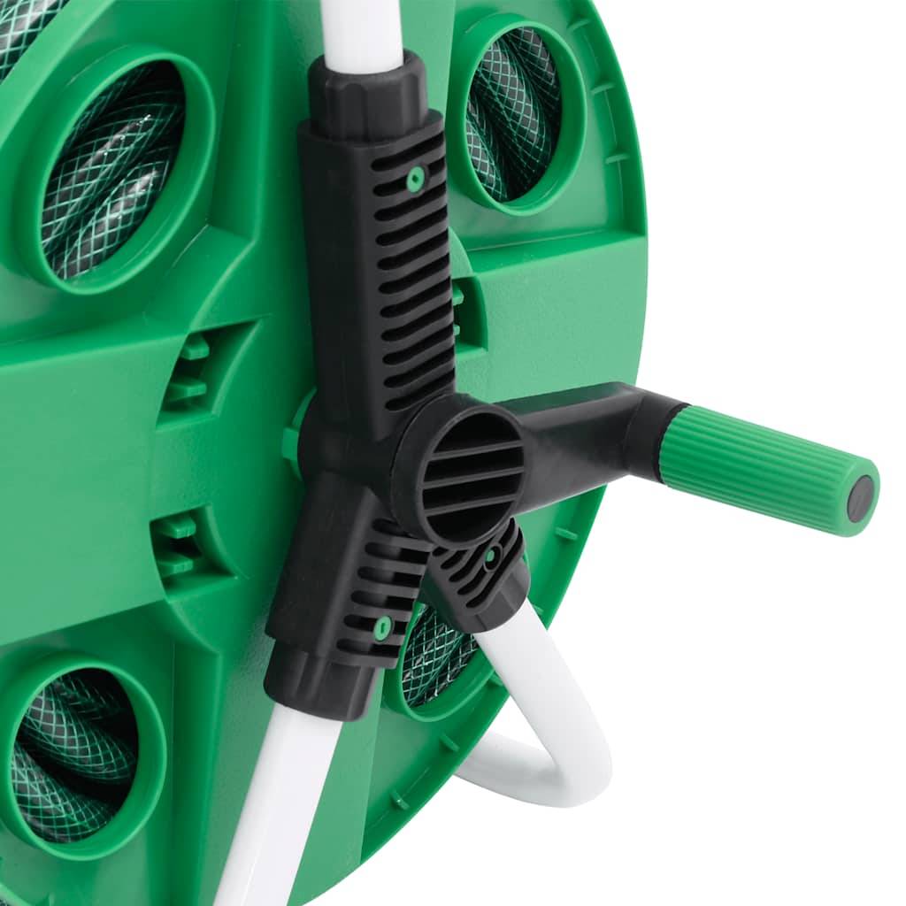 PANGIVO - Enrouleur de tuyau acier galvanisé et PVC vert 40 x 30 x 41 cm - PANGIVO - Image 6