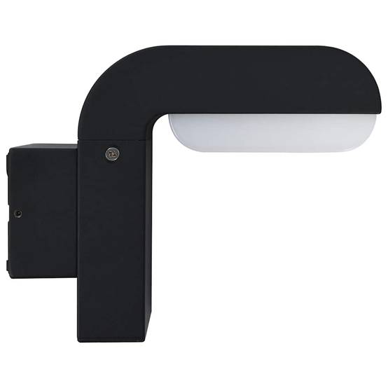 Applique murale LED extérieure - Éclairage de jardin 9 W Noir Ovale g259 - Image 3