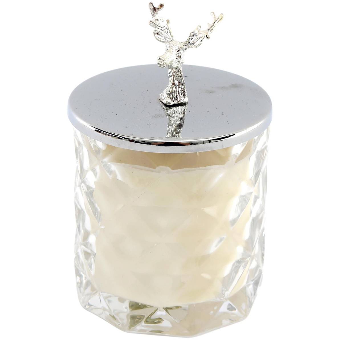 Sil - Bougie dans pot avec couvercle Renne 12 x 8 cm Sil