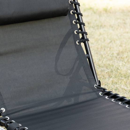 Outsunny - Transat pliable portable dossier réglable - Image 9