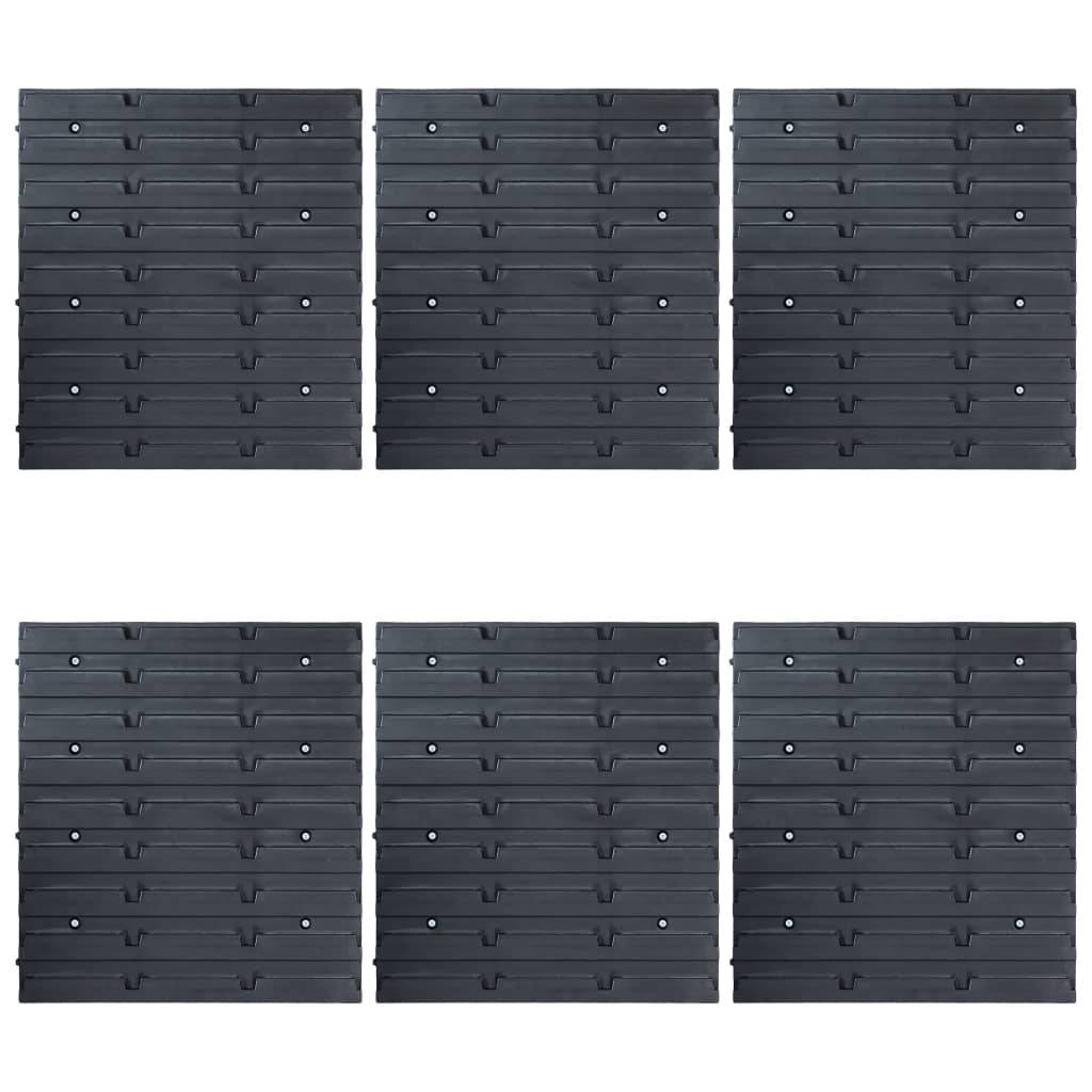 Helloshop26 - Kit de bacs de stockage avec panneaux muraux 96 pièes bleu - Imagen 4