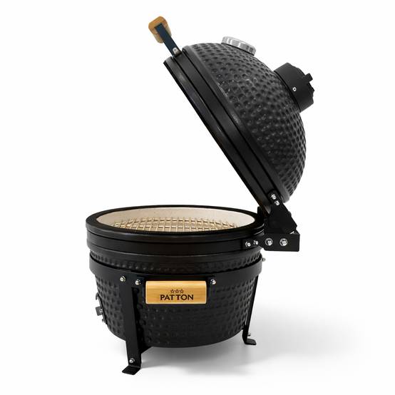 Barbecue kamado à poser Patton Classic 16" - Grille Ø 34 cm - Noir mat - Image 3