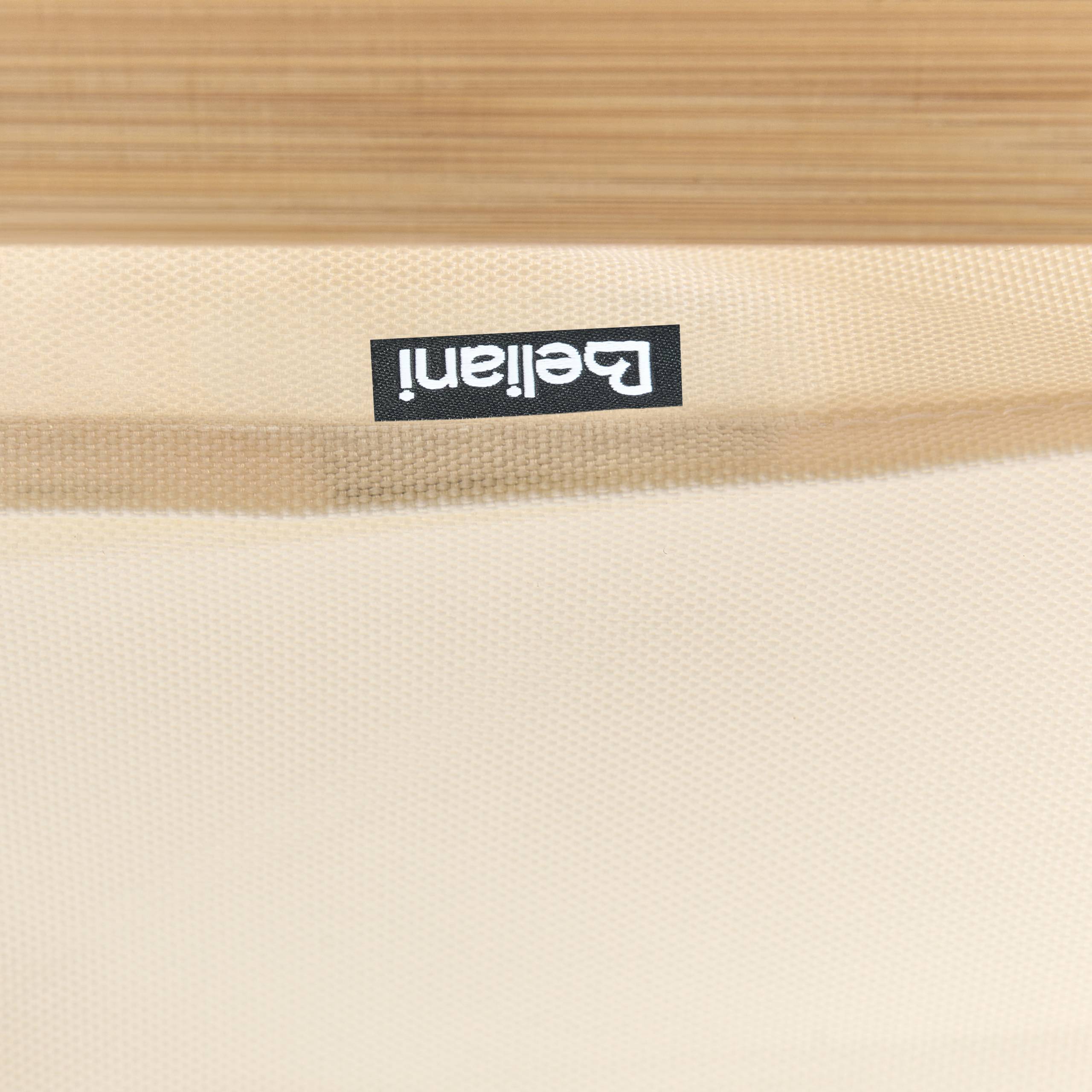Beliani - Paniers à linge Tissu Marron clair/blanc TOROTAL - 94x33x78- Beliani - Image 9